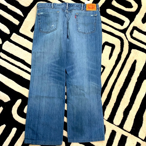 Men’s LEVI STRAUSS & CO #514 distressed jeans 40x30 - Picture 2 of 8